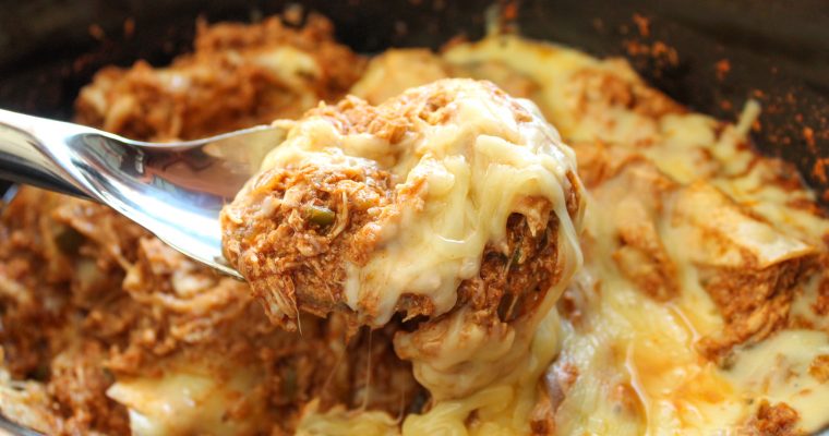 Low Carb / Macro Friendly Crockpot Chicken Enchilada Casserole
